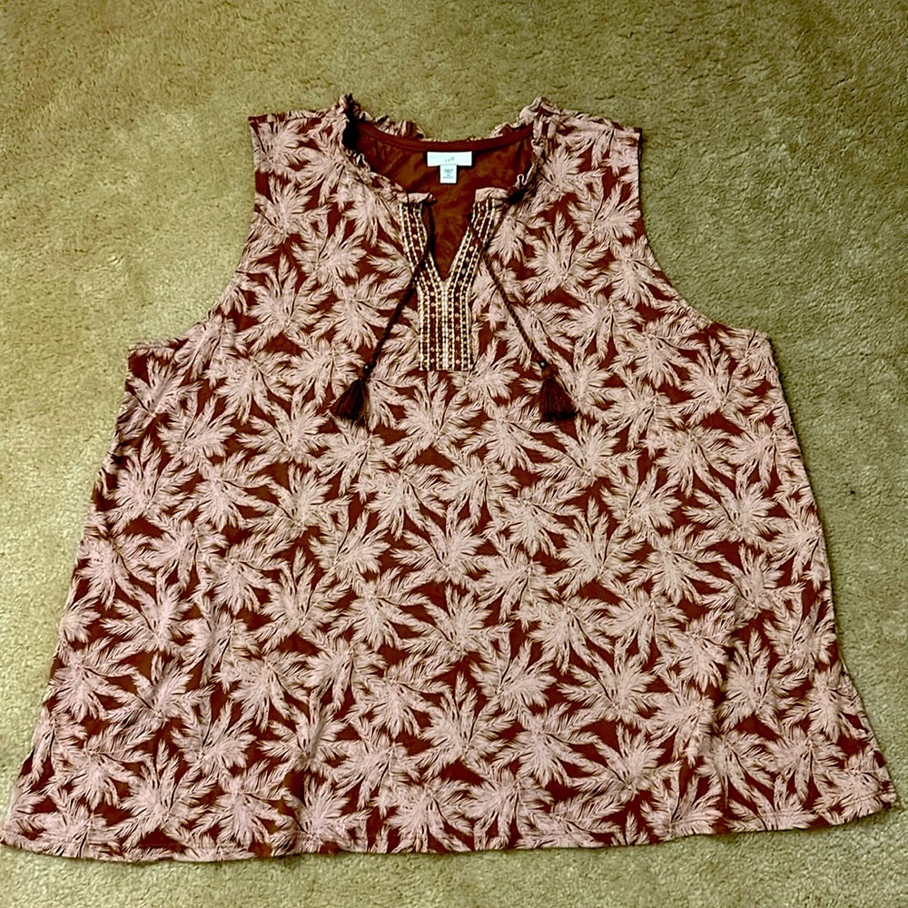 J.Jill sleeveless top, size 2X